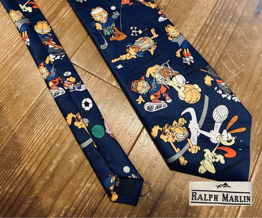 Tie 90s Ralph Marlin Garfield Good
