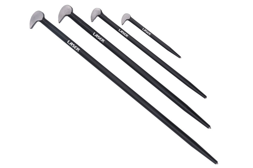 Laser Tools Heel & Toe Pry Bar Set 4pc 8856