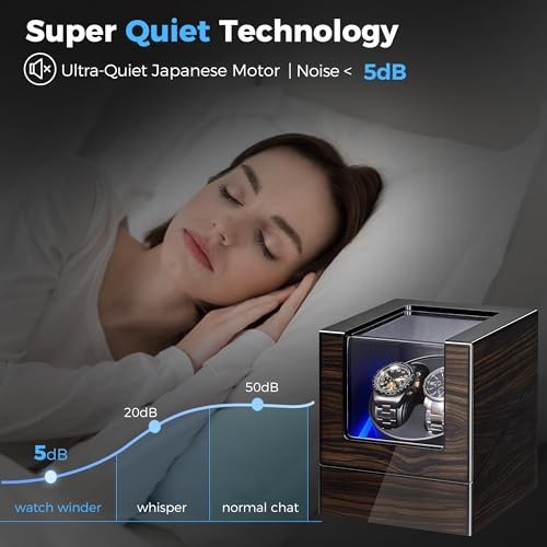 Watch Winder for Automatic Watches,Double Automatic Watch Winder Box with