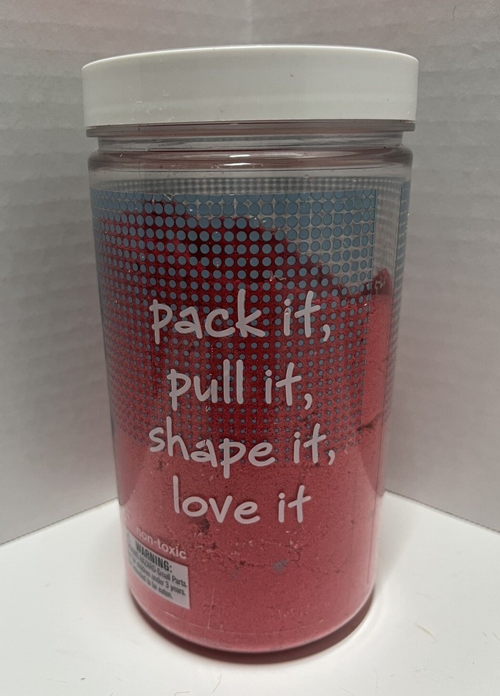 Brookstone No Mess Moldable Sand Non-Toxic Red (2.2 lb Jar)