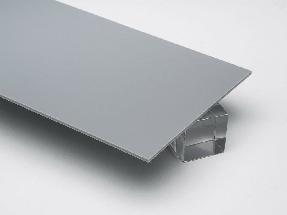 1/8" (3mm) Solid Light Grey 24" x 12" Opaque Acrylic Plexiglass Sheet AZM