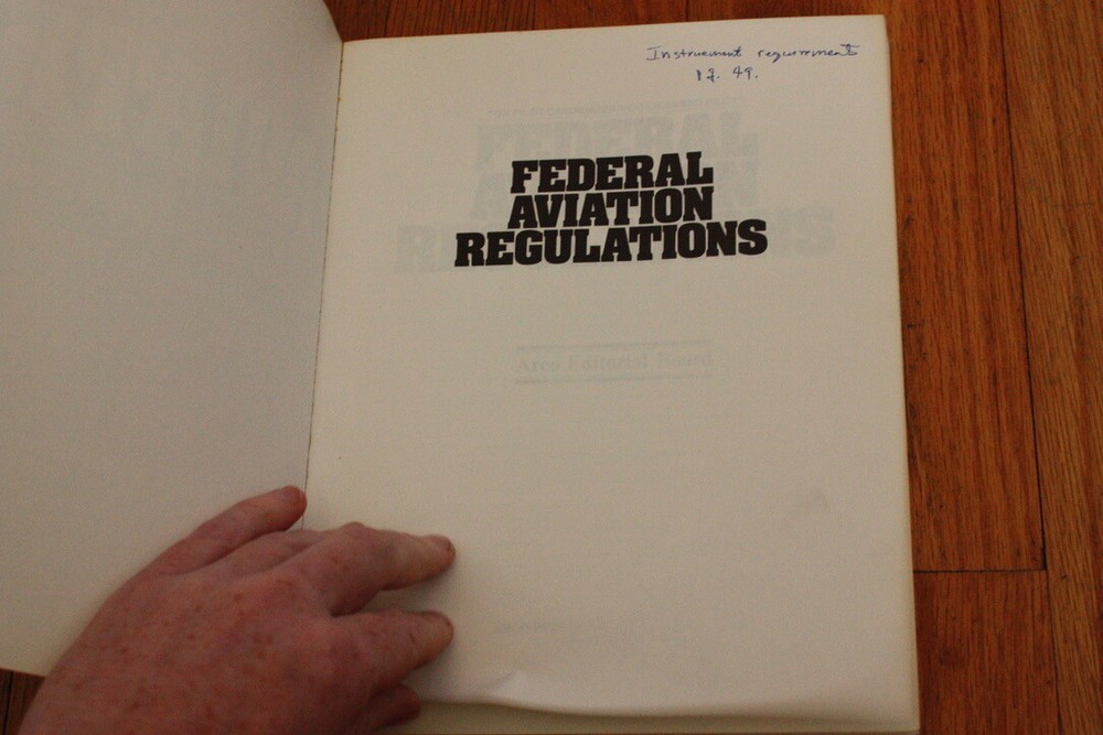 FEDERAL AVIATION REGULATIONS 1978 EDITION - Arco Book