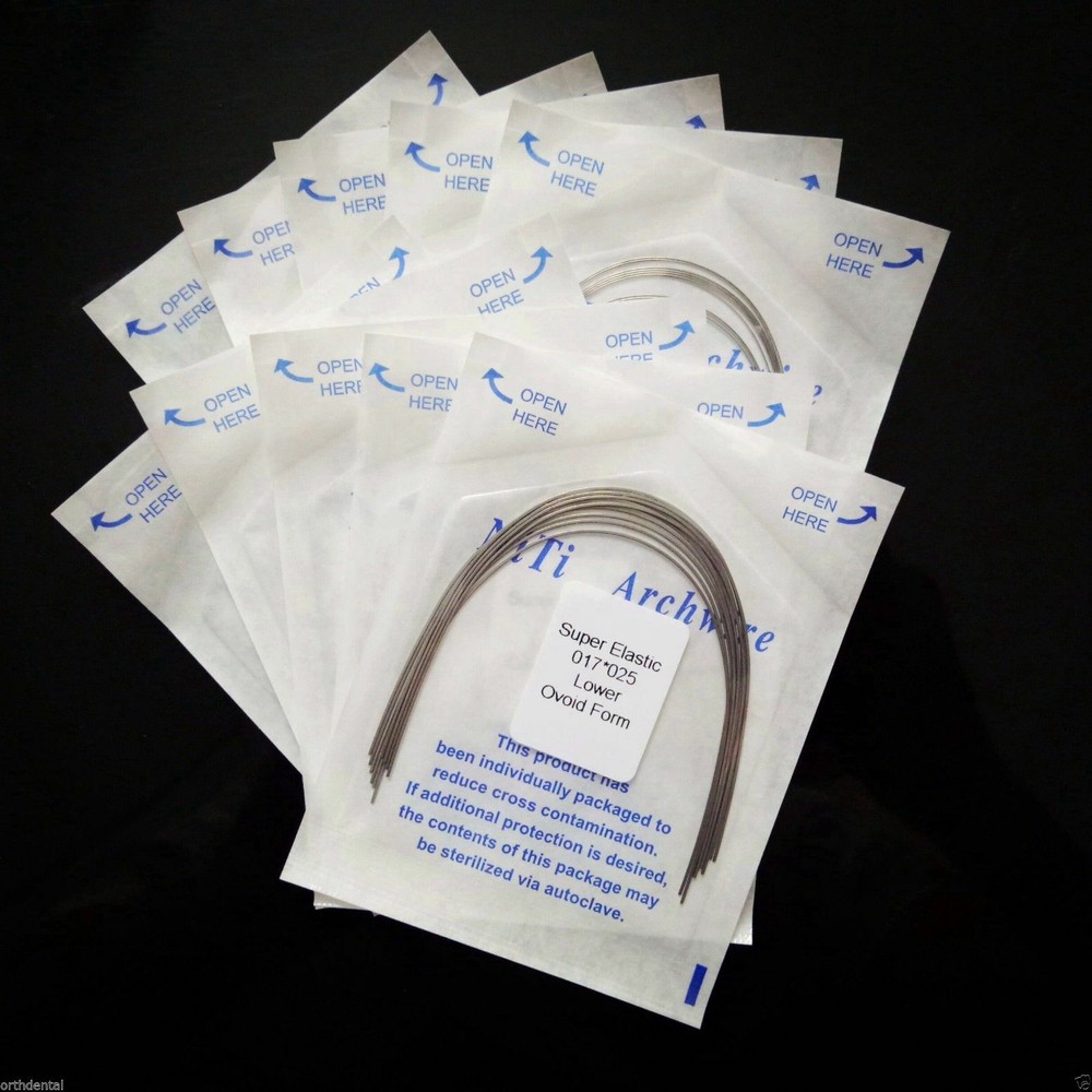1 Pack Dental Orthodontic Super Elastic Niti Arch Wires Round/Rectangular Ovoid