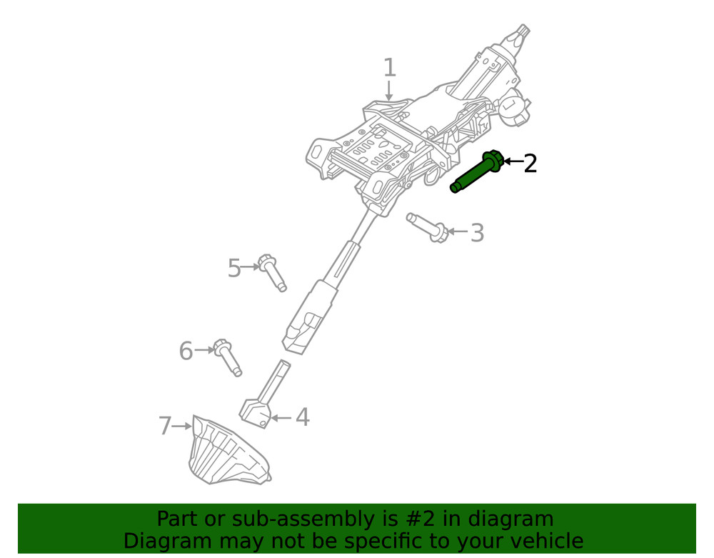 Genuine Ford Steering Column Bolt W709942-S303