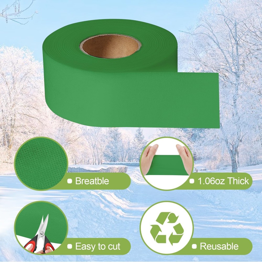 FIFNIM 400FT Tree Wraps to Protect Bark,Tree Protector 400FT(Green）, Green