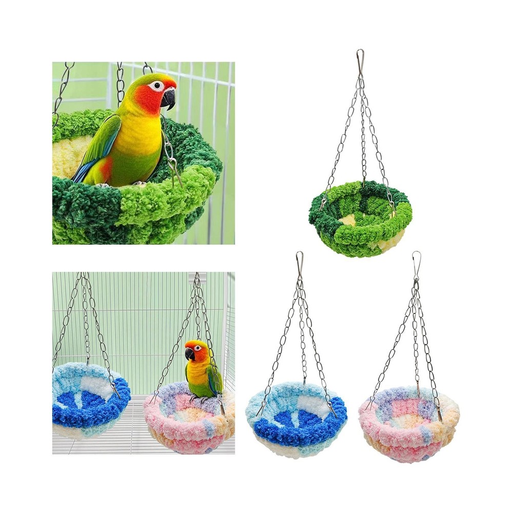Hanging Bird Hammock  Bed Cute Comfortable Breeding Bed Cage Accessories for