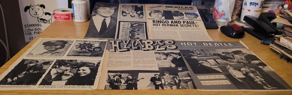(30) The Beatles Clippings AND (2) Pinups