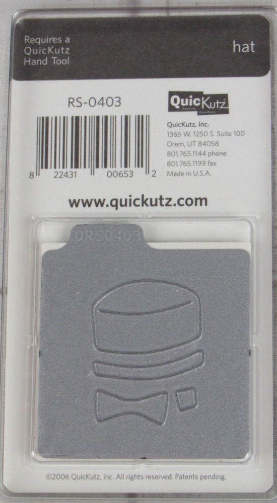 QuicKutz Hat 2x2, 1 Cutting Die Set RS-0403