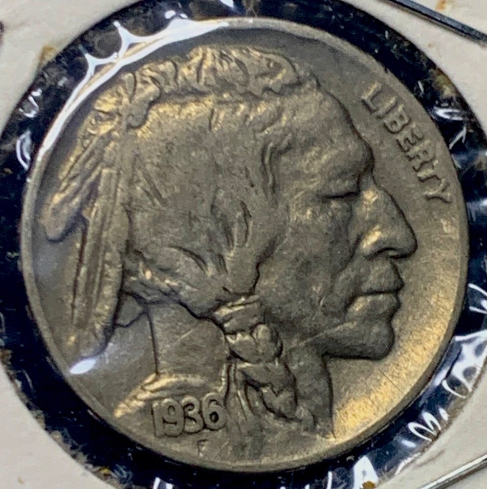 1936 Buffalo Nickel -  KM#134 - SP317