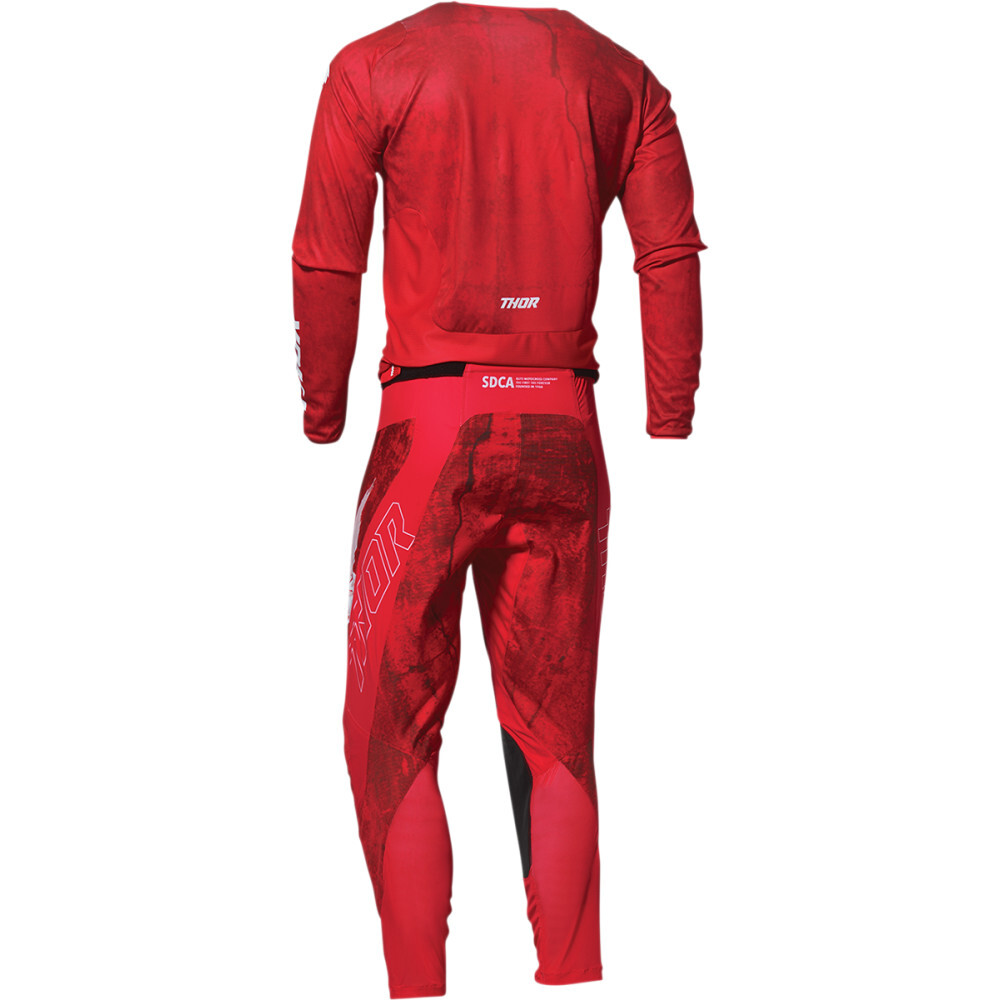 Thor Pulse HZRD Pants - Red/White | Waist Size 42