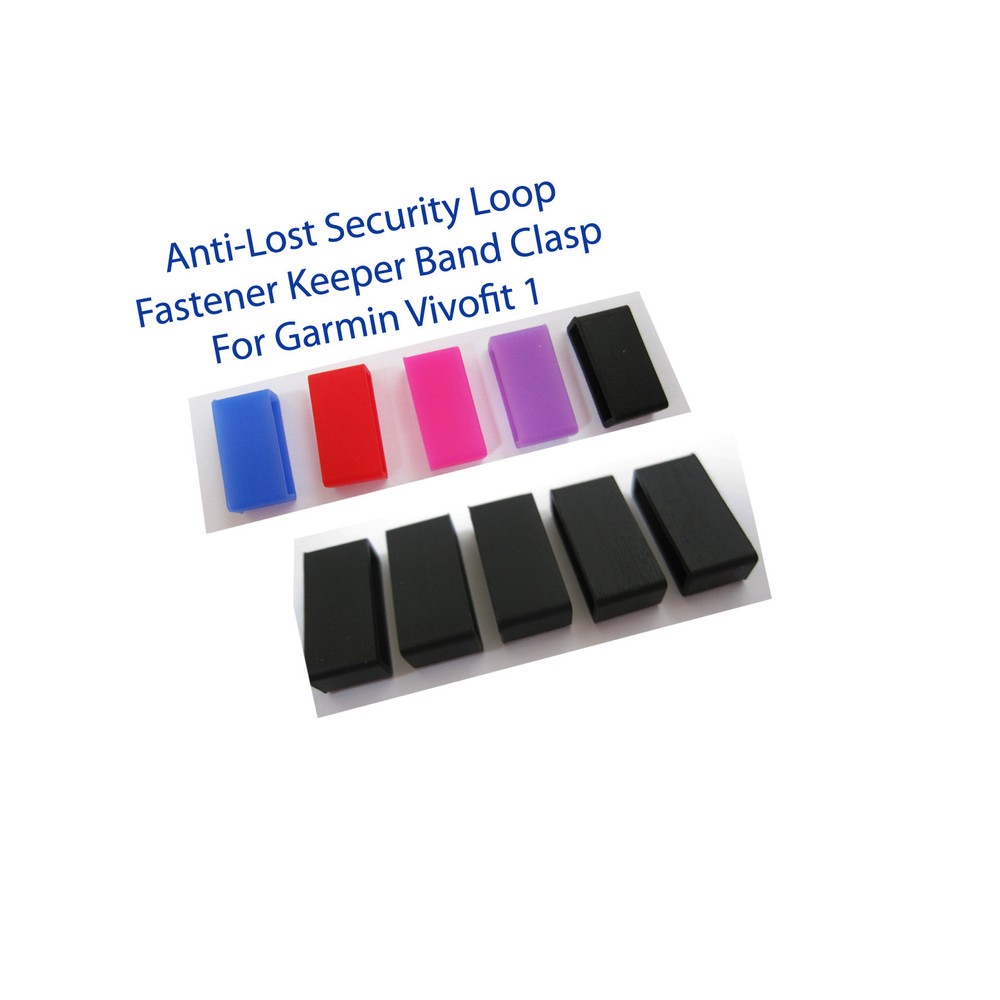 Anti-Lost Security Loop Fastener Keeper Band Clasp Garmin Vivofit 1 silicon
