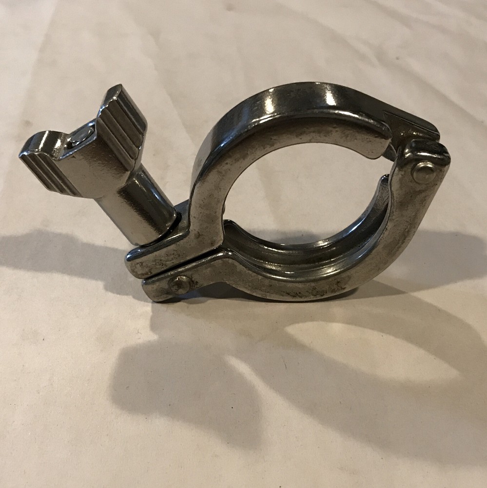 1-1/2" Stainless Tri-Clamp Single Pin Fitting - Dairy/Winery/Brewery Use - NOS