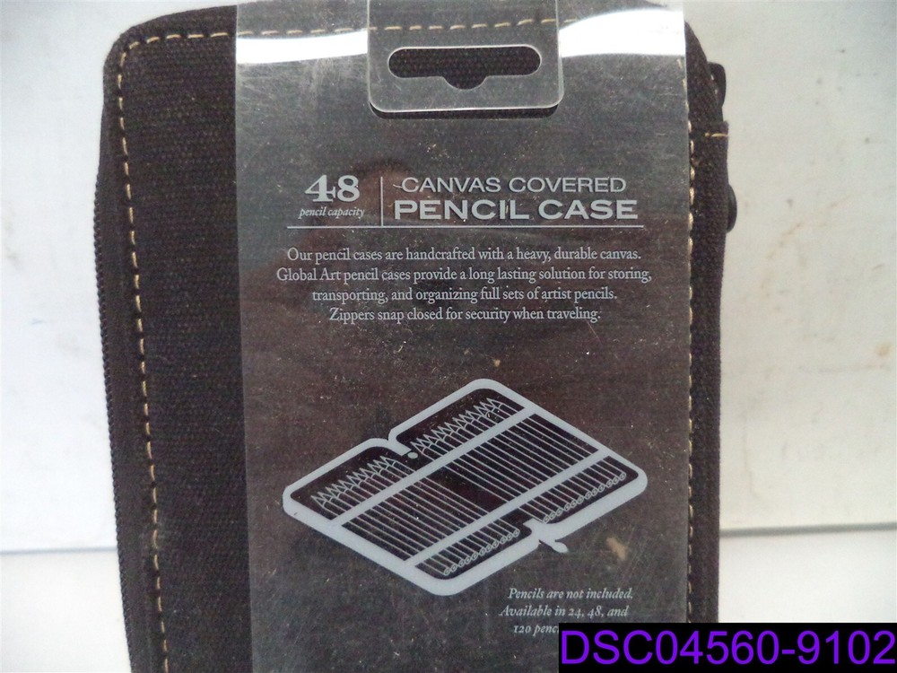 Canvas Pencil Case Holds 48 Black P/N 259480