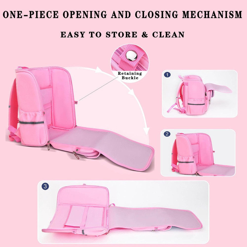 Boy Backpack - U-shaped Back , 360° Opening, 3D Hardshell Backpack-Dinosaur