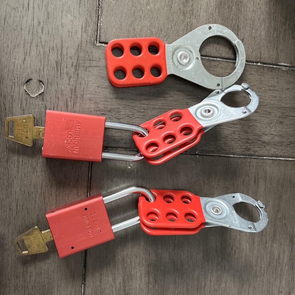 American Lock Padlock Extension Accessory With Key 2 Padlocks 3 Extensions