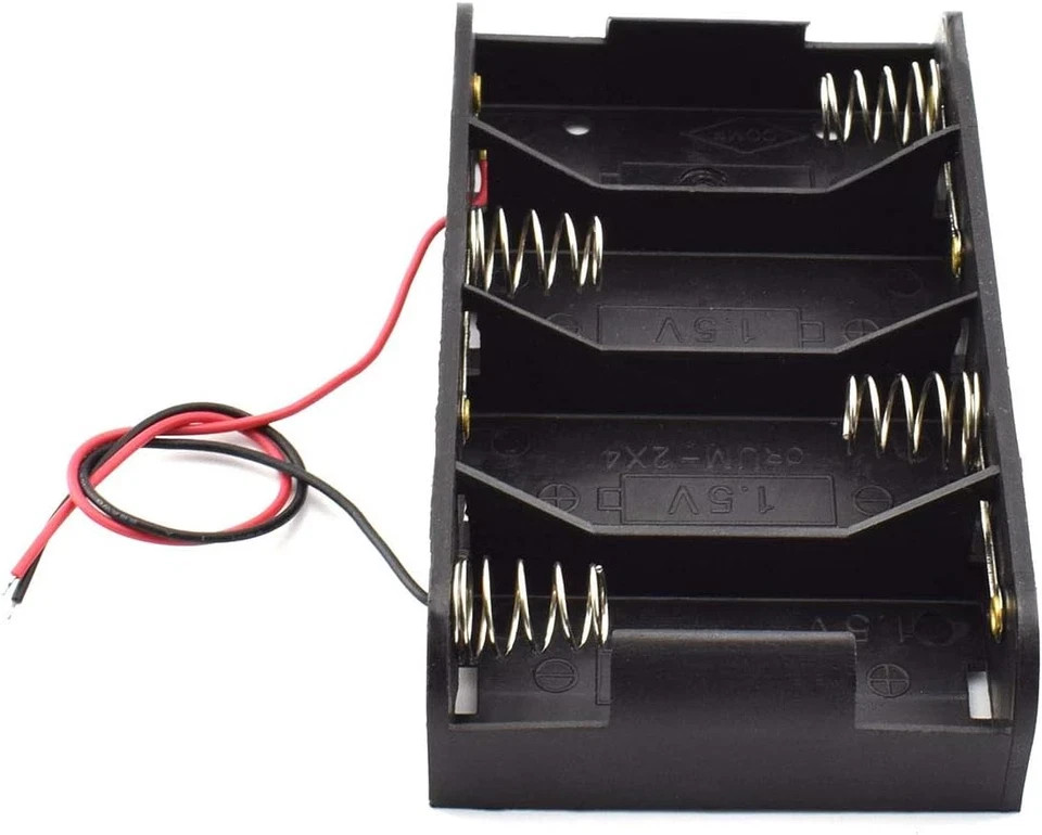SDTC Tech 2-Pack 4X C Cell Battery Holder 6V C Size Battery Case Box with Wire L