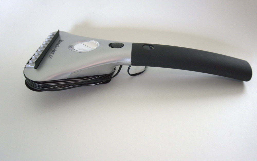 Brookstone Heated Electric Windshield Ice Scraper LED Light Snow Ice Melter