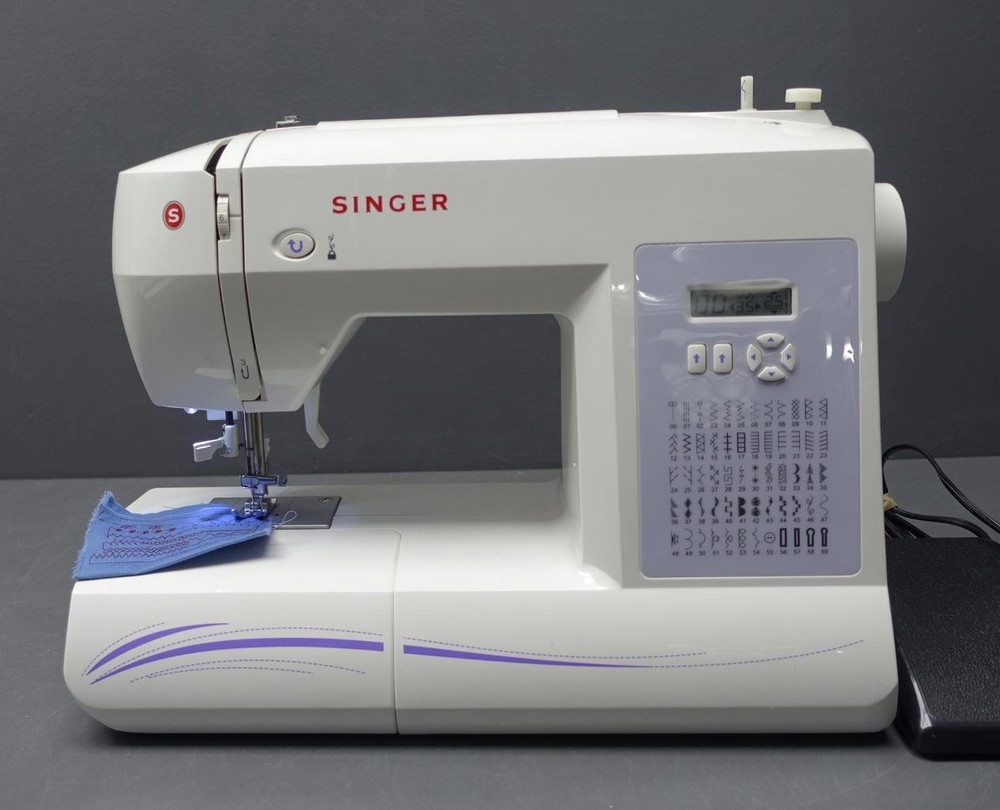 Singer 6160 Computerized 60 Stitch Sewing Machine+Manual/Accessories Test/Works