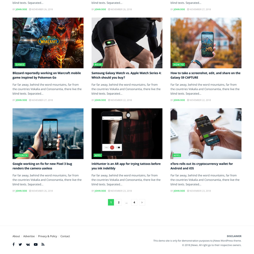 Android Magazine Website Design with Free VPS Web Hosting and Installation