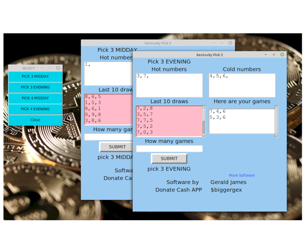 Kentucky Pick 3 & 4 Lottery Numbers software USB VERSION for Windows 7 & 8 & 10