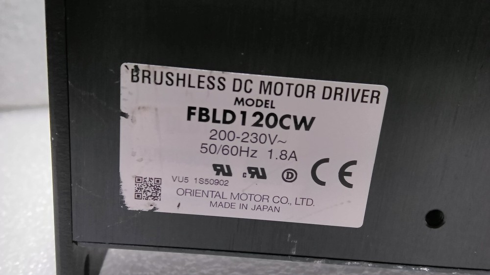 [Used] ORIENTAL / FBLD120CW / BRUSHLESS DC MOTOR DRIVER, 1.8A, 1pcs