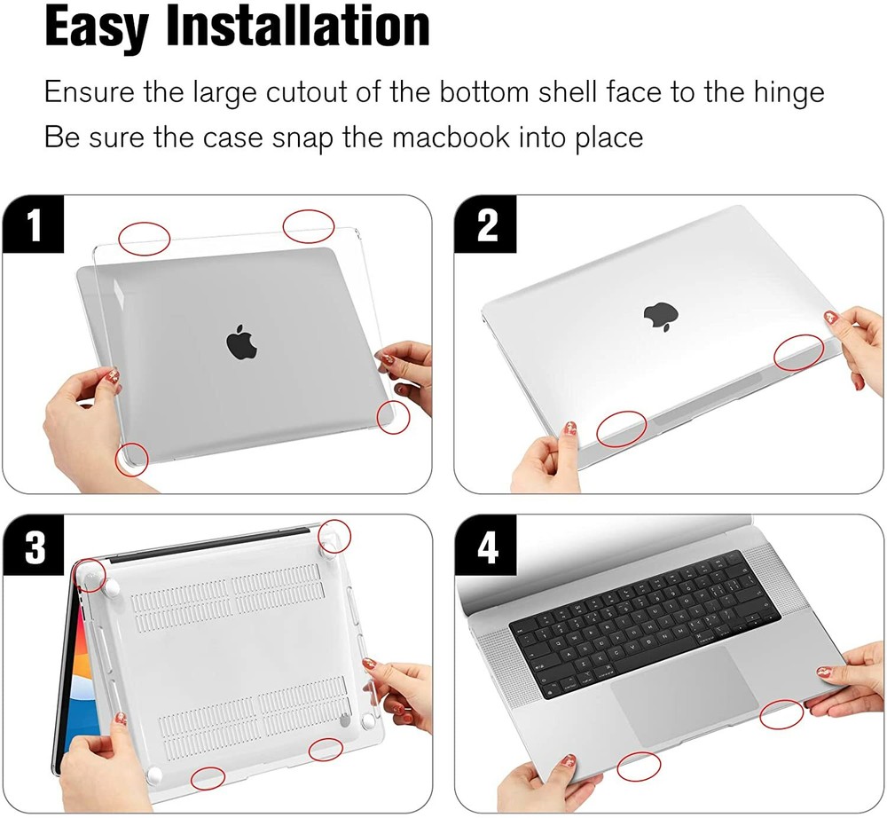 Case for MacBook Pro 16 Inch A2485 (2021) Protective Snap On Hard Shell Cover