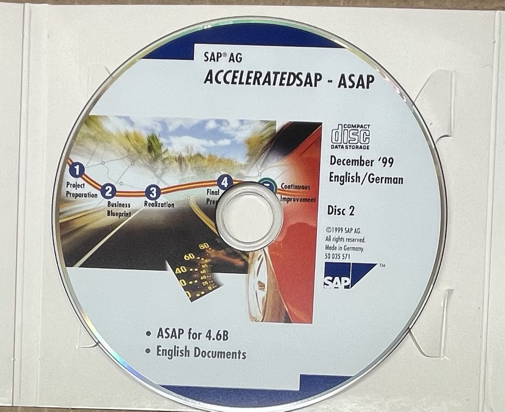 Vintage SAP Software Bundle - R/3 System - AcceleratedSAP