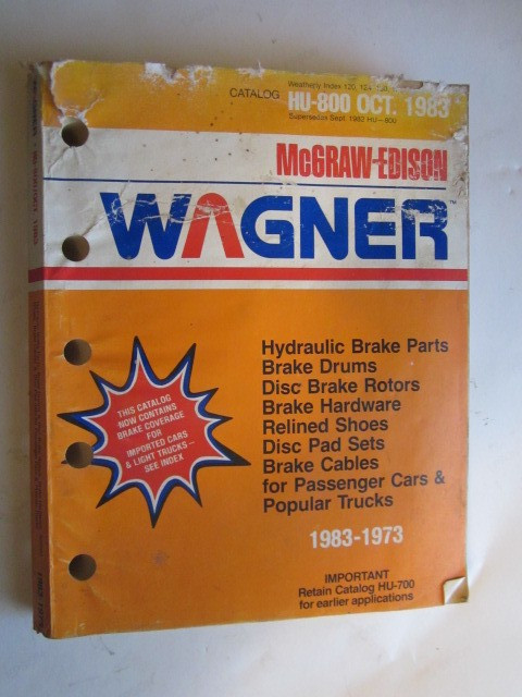 SEPTEMBER 1982 Catalog McGraw-Edison Wagner CATALOG
