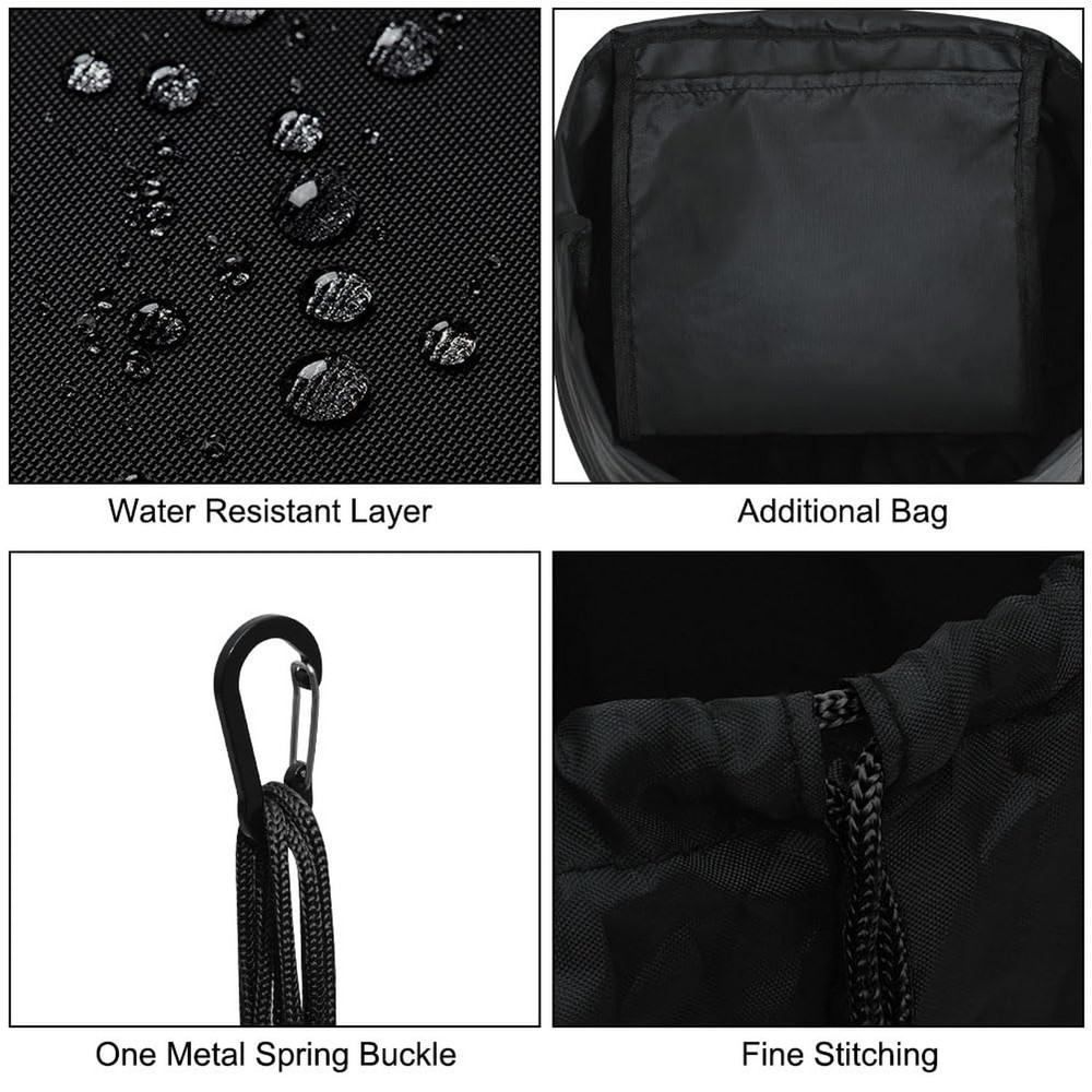 Camping Cookware Mess Kit Bag, High Capacity Camping Tableware Storage Bag, D...