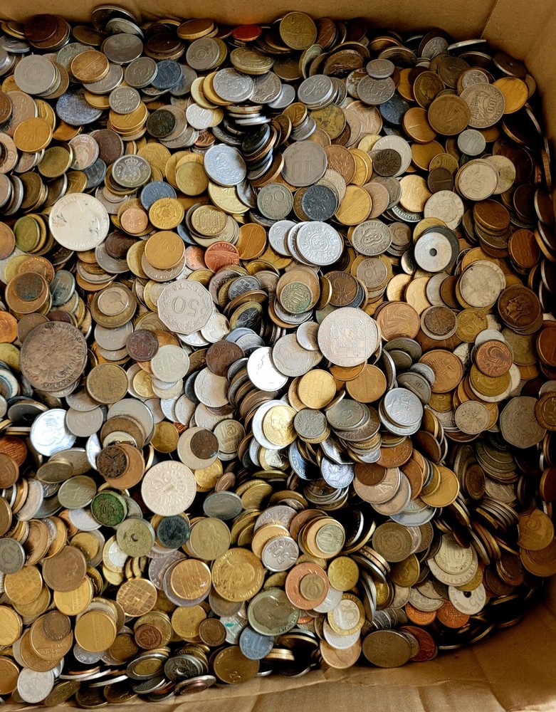💰1 pound pack - mixed world coins bulk mystery lot