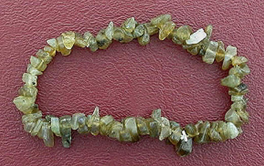 LABRADORITE CHIP BEADS STRETCH BRACELET