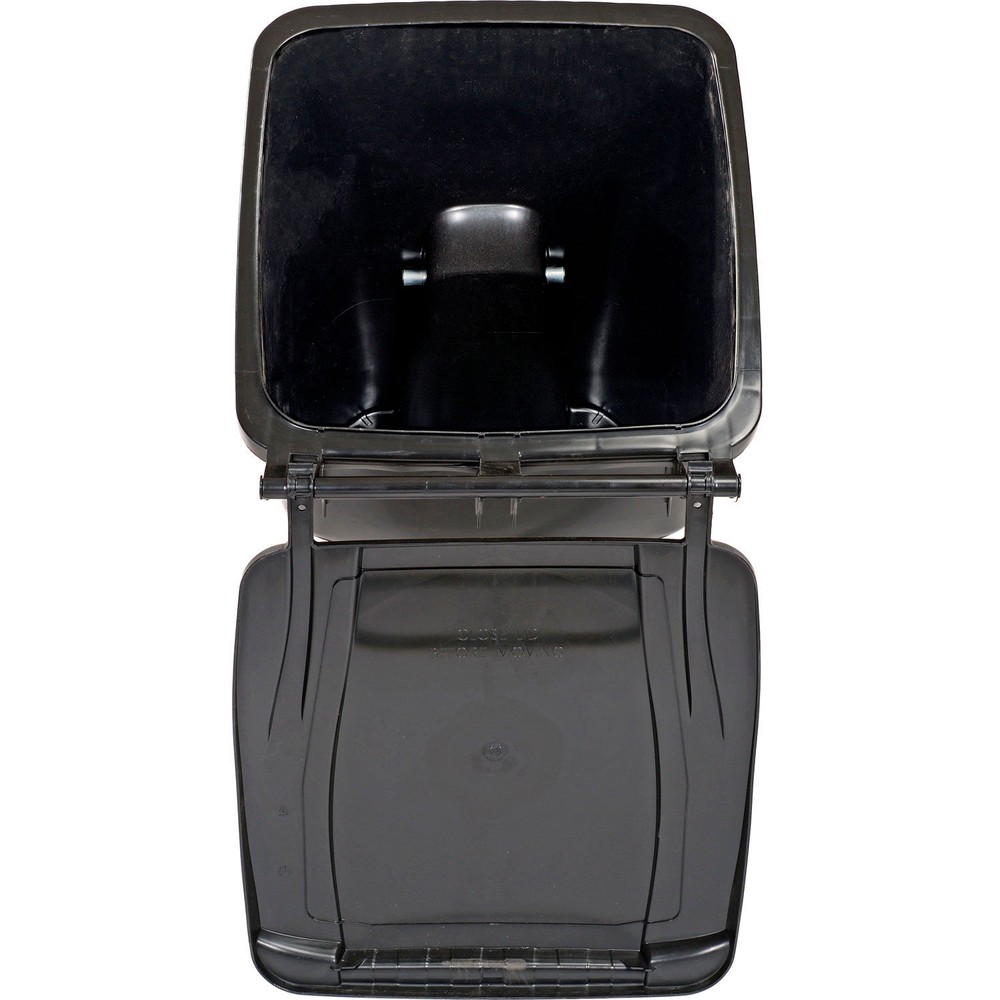 Global Industrial Mobile Heavy Duty Trash Container 95 Gallon Black
