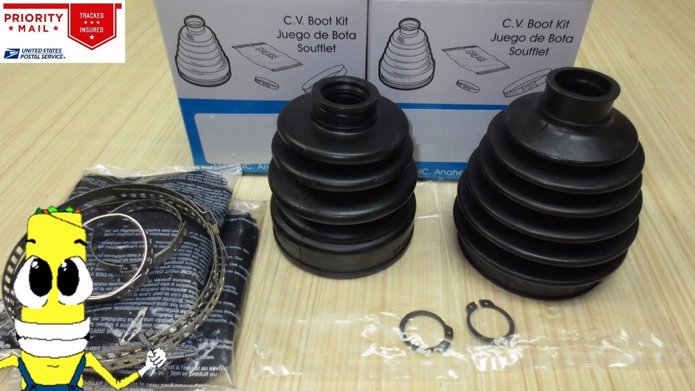 Front Inner & Outer CV Axle Boot Kit For Volkswagen Rabbit 2007-2009 Automatic
