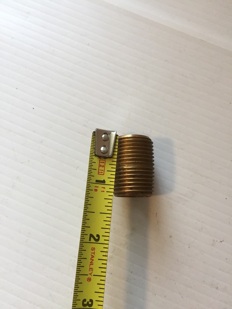 Pipe Nipple Brass 1/2” X close