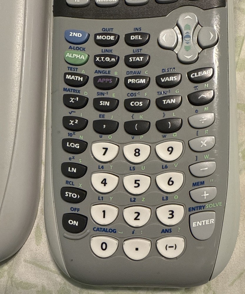 Texas Instruments TI-84 Plus Silver Edition Graphing Calculator Silver Tested Ec