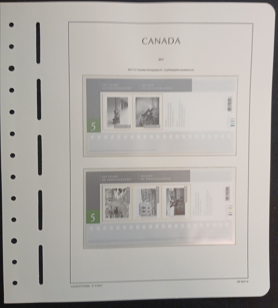 2017 Canada Year Set On Lighthouse/Leuchtturm Hingless Pages