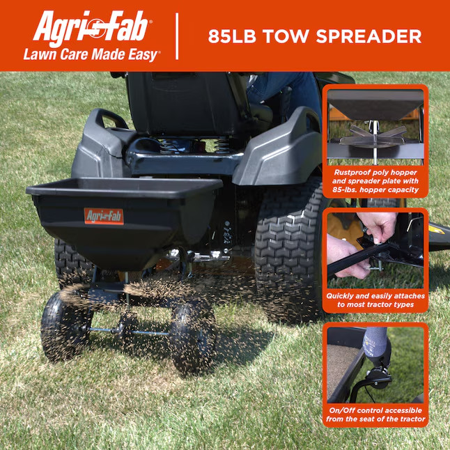 Agri-Fab 85-lb Capacity Broadcast Tow-Behind Spreader
