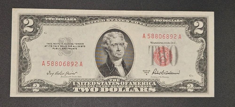 1953-A $2 United States Note (FR1510) | ALMOST UNCIRCULATED