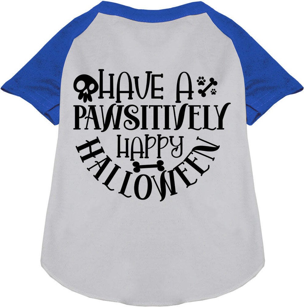 Pawsitively Happy Halloween Pet Raglan Shirt