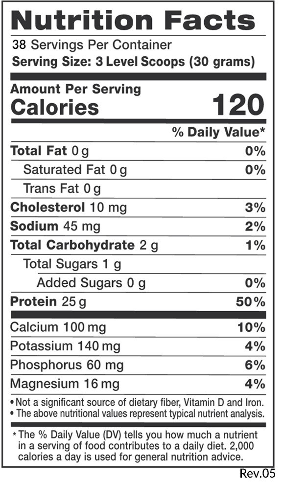 ENIVA Clean & Natural 100% Protein Isolate Powder, Grass Fed
