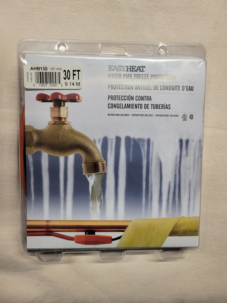 EASYHEAT water pipe freeze protection Cable 30ft