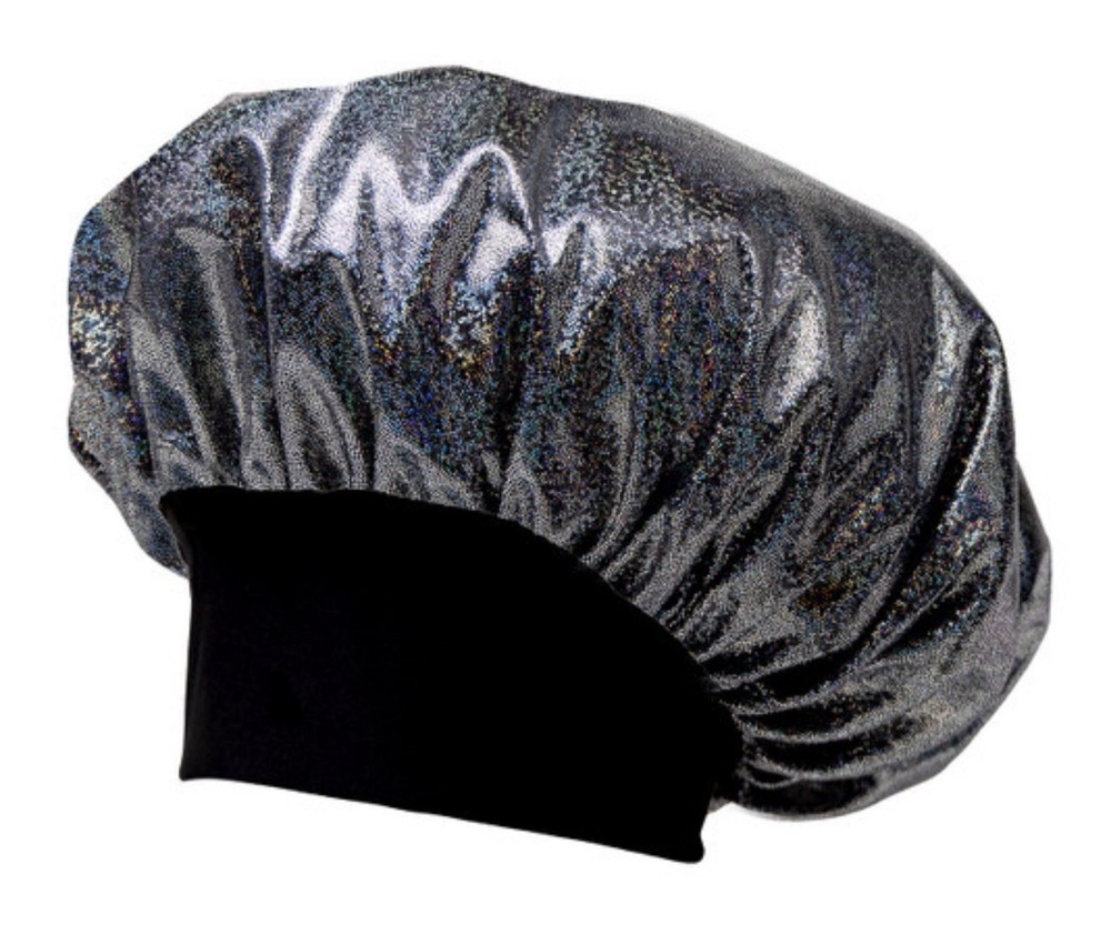 Satin Comfort Bonnet : Shiny Silver