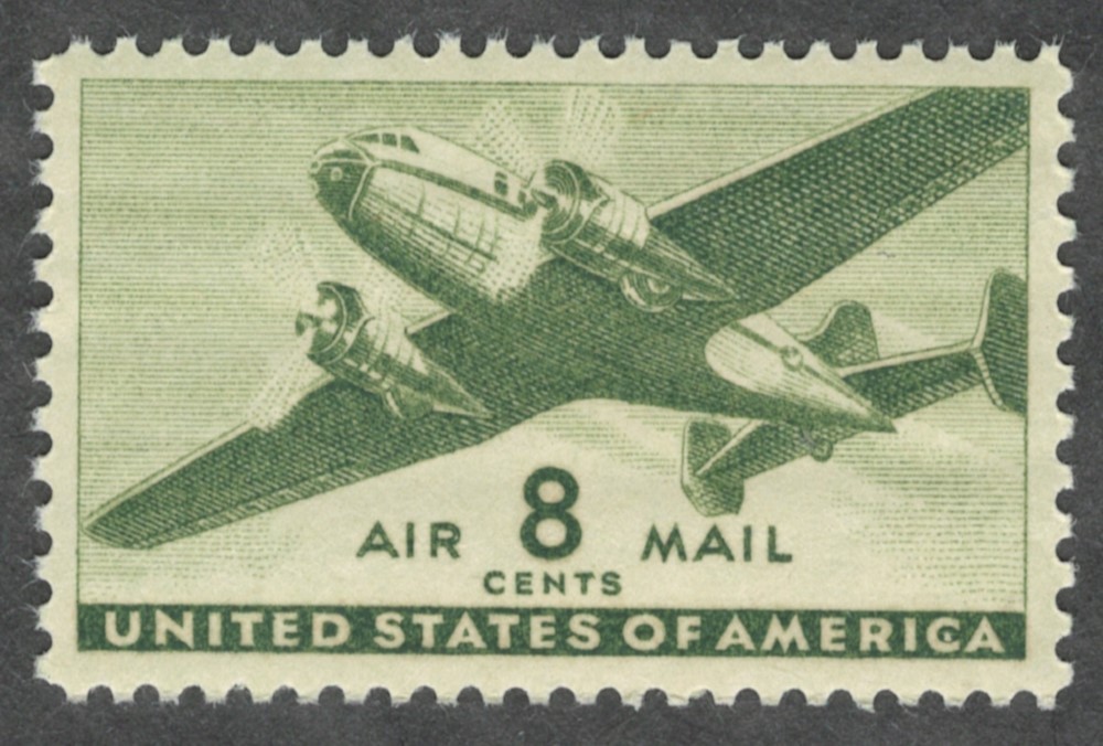 US. C26. 8c. Transport Plane, MNH. 1944.