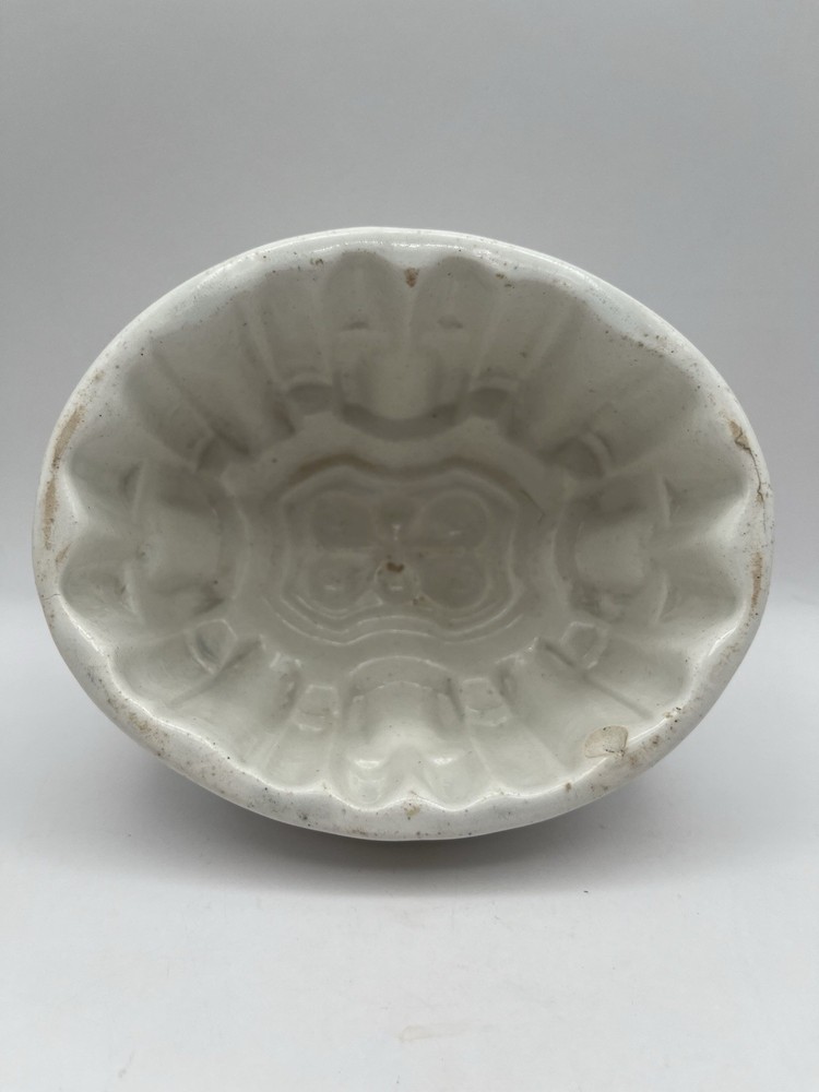 Antique Ironstone Jelly Pudding Mold Kitchen Ware Castle Cathedral Shape