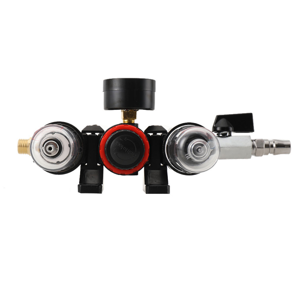 1/4" Air Compressor Filter Water Separator Trap Tools Kit Regulator Gauge