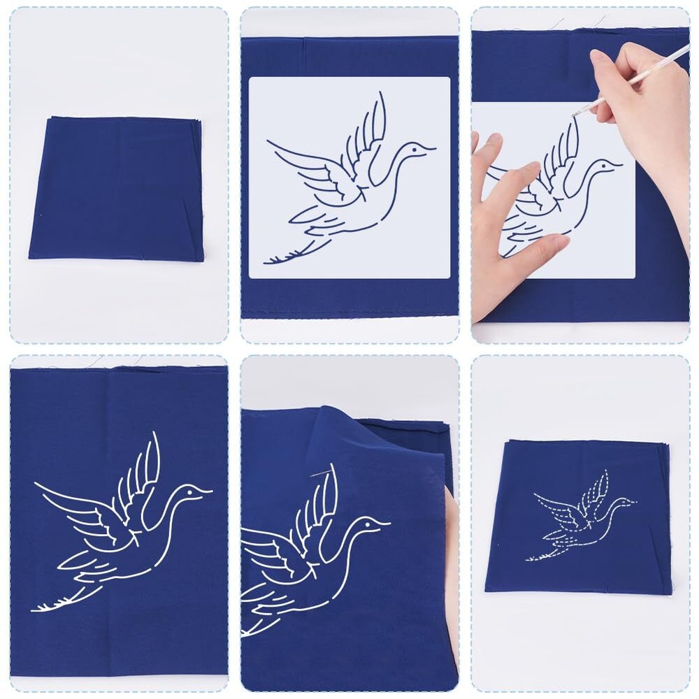 Sashiko Stencil Christmas Tree Embroidery Patterns Stencils for Drawing Sashi...