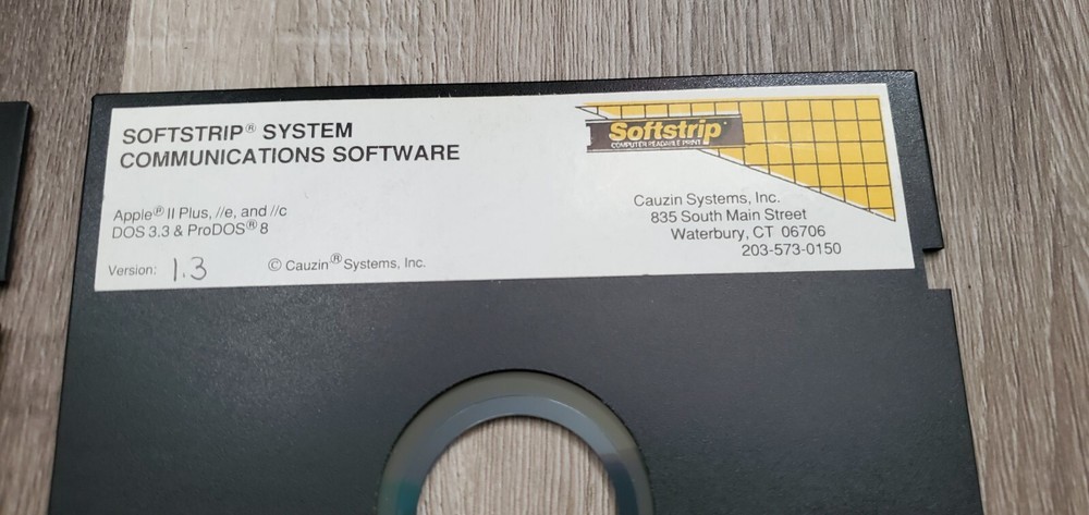 CAUZIN SOFTSTRIP READER FOR MACINTOSH VINTAGE APPLE WITH FLOPPY SOFTWARE