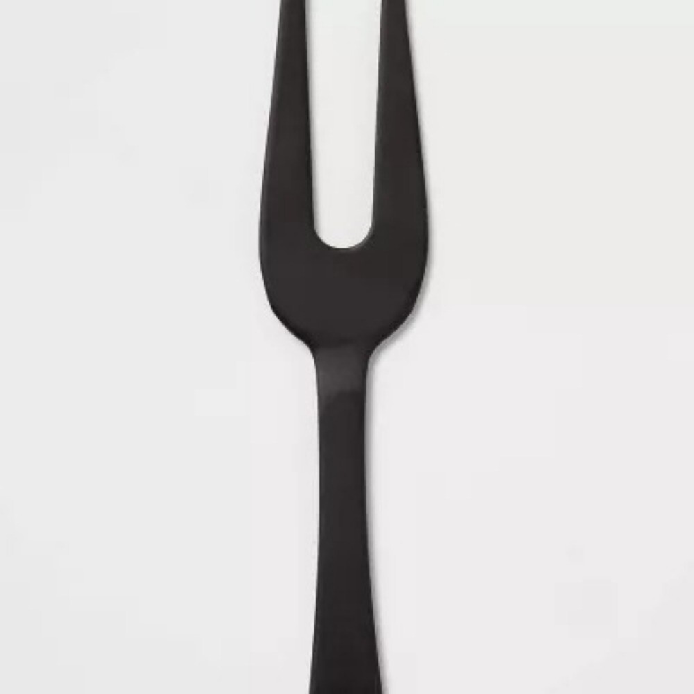 4pc Stainless Steel Cheese Knive Serving Set Black