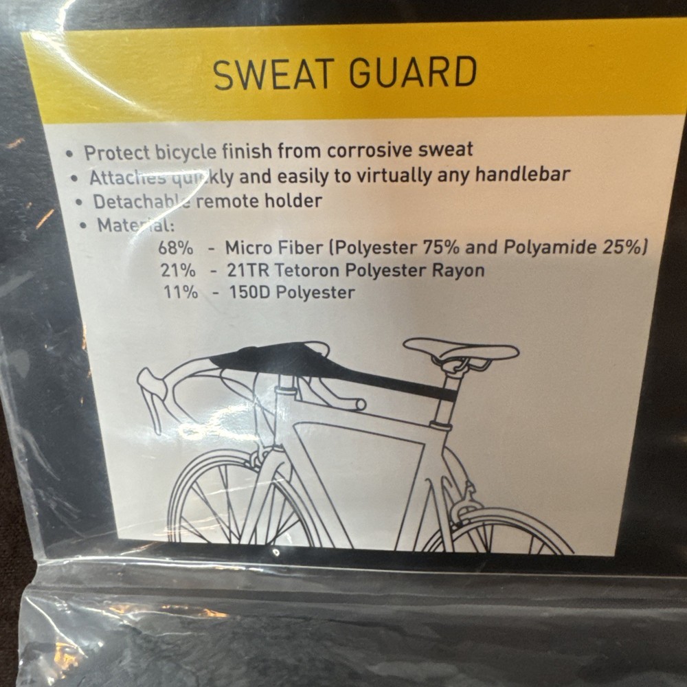 CycleOps Power Sweat Guard- Bicycle Indoor Training Frame Protection Sealed Pack