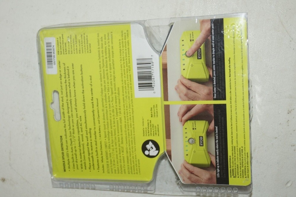 Ryobi ESF5000 Whole Stud Finder Detector with LED AC Detection